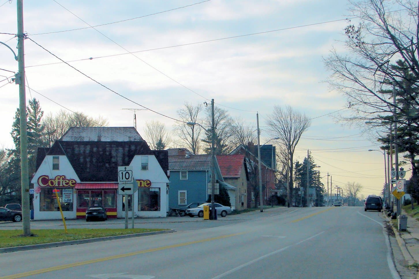 Main street in the Village of Chatsworth, Ontario