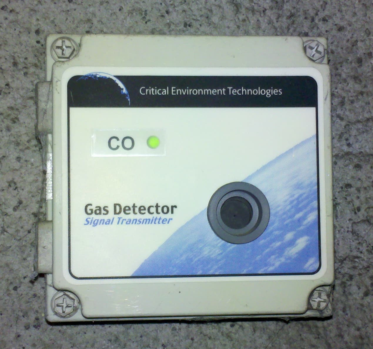 A plug-in carbon monoxide detector.