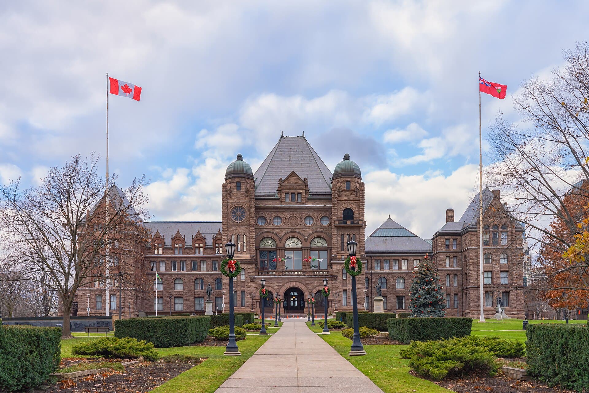 The Ontario Legislative Building at Queen's Park in Toronto