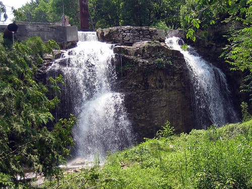 Walters Falls seen from below